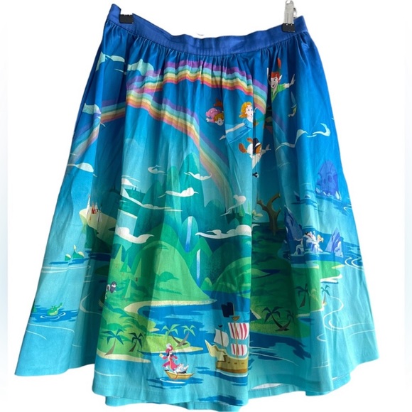 Loungefly Stitch Shoppe Disney Peter Pan - Neverland Scene Sandy Skirt Size M - Picture 3 of 13